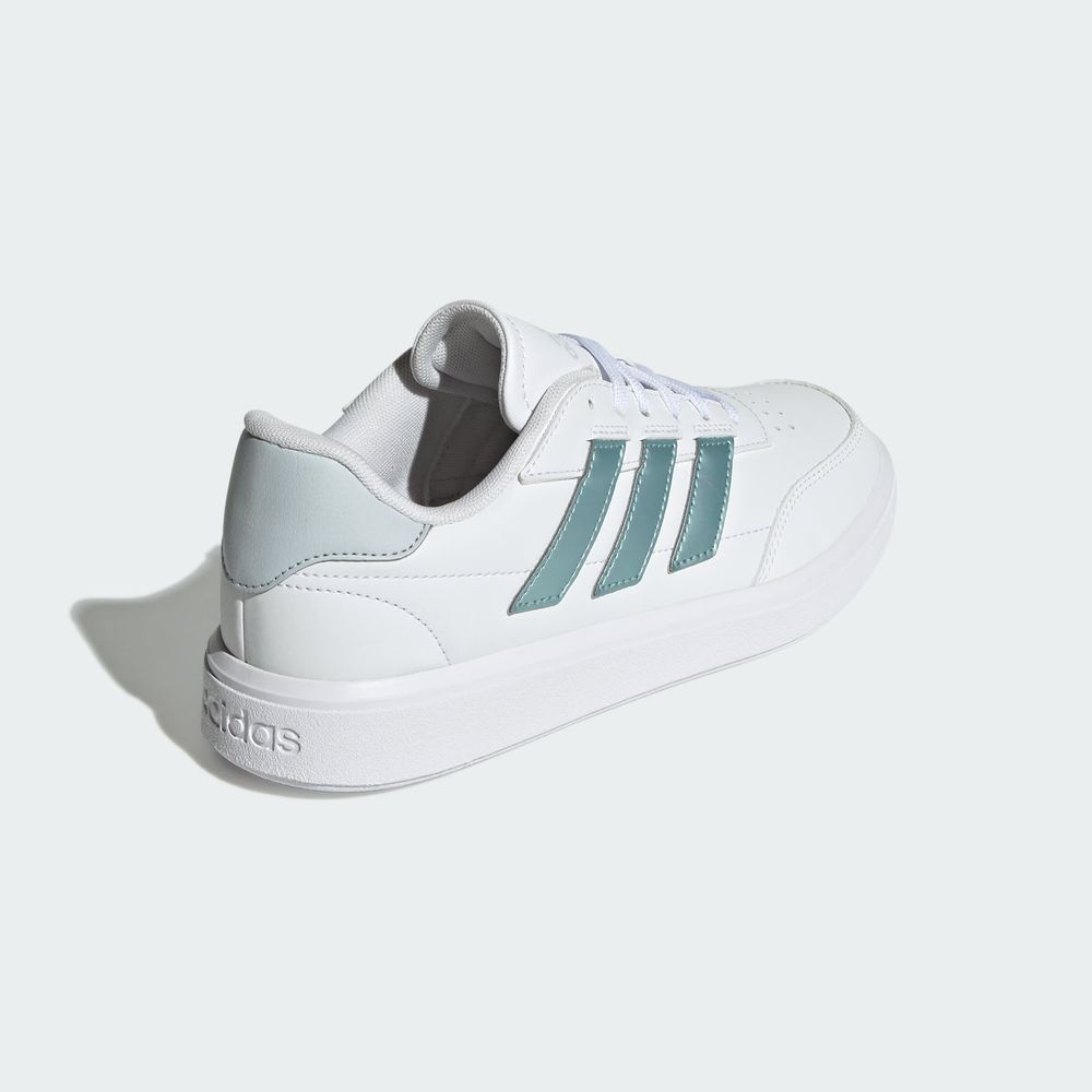 Foto 8 pulgar | Tenis Courtblock Adidas Blancos para Mujer