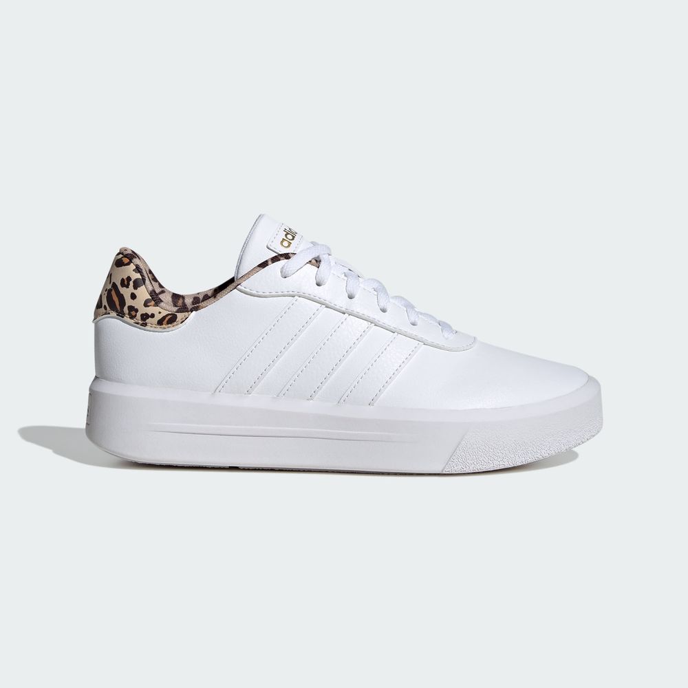 Foto 2 | Tenis Adidas Court Plataforma Adidas Blanco para Mujer