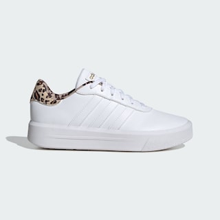 Foto 2 | Tenis Adidas Court Plataforma Adidas Blanco para Mujer