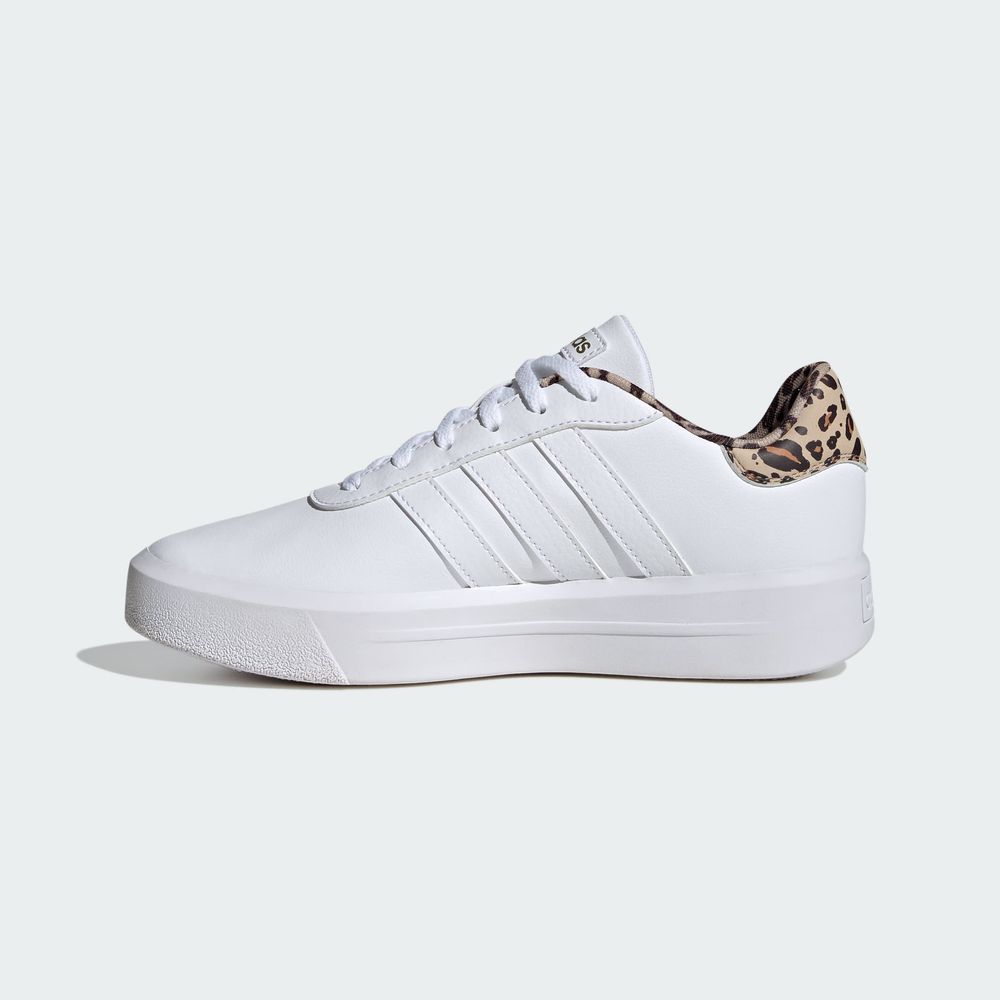 Foto 4 pulgar | Tenis Adidas Court Plataforma Adidas Blanco para Mujer