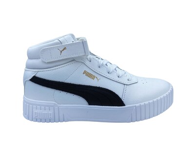 Foto 1 | Tenis Puma Carina Mid Blancos para Mujer