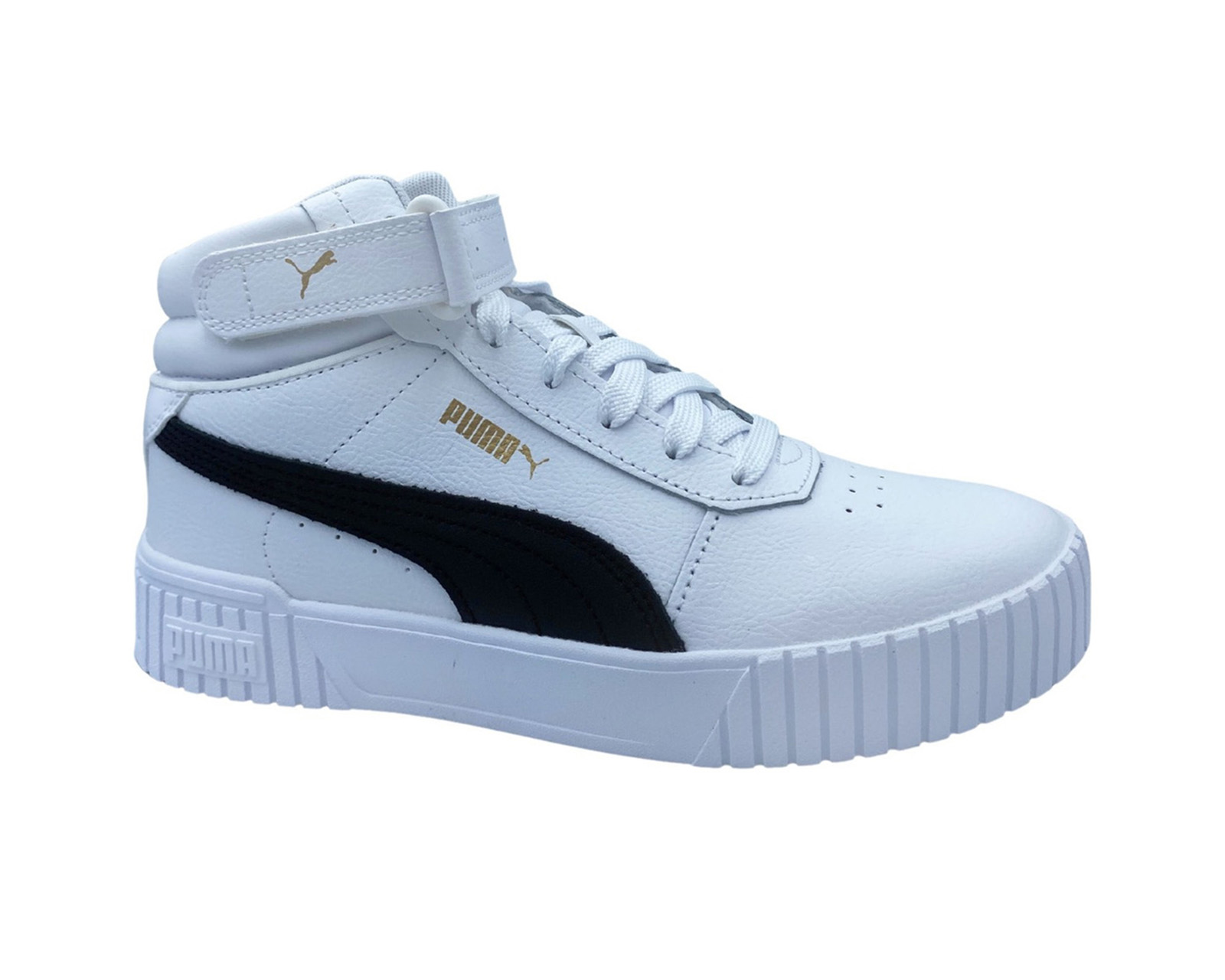 Foto 5 pulgar | Tenis Puma Carina Mid Blancos