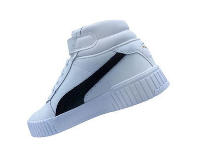 Foto 5 | Tenis Puma Carina Mid Blancos para Mujer