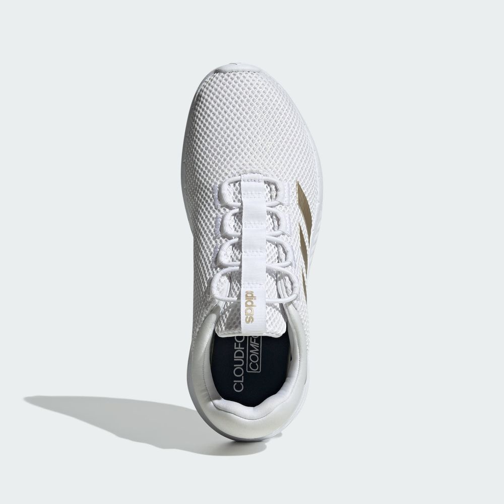 Foto 5 pulgar | Tenis Cloudfoam Comfy Con Cordones Elásticos Adidas Blanco Mujer