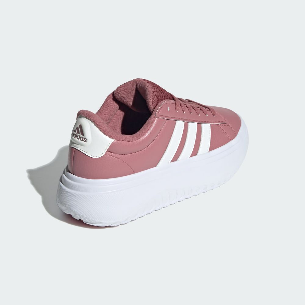 Foto 7 | Tenis Adidas Grand Court Plataforma Rojos para Mujer