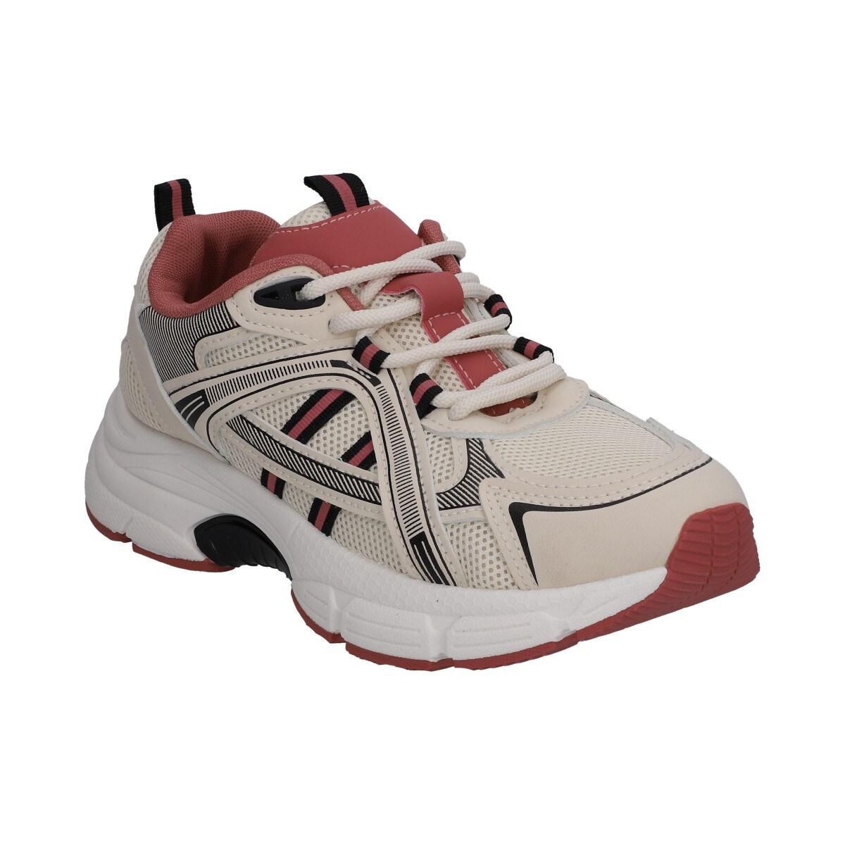 Tenis Dama Berlin Deportivos Blanco Y Coral $749