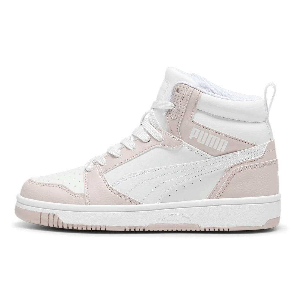 Tenis Puma Rebound V6 Mid Jr Blanco para Mujer