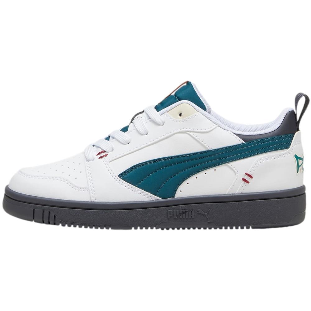 Foto 2 pulgar | Tenis Puma Rebound V6 Lo Mid 90s Jr Blanco Unisex