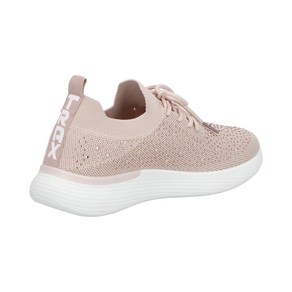Foto 3 | Tenis Textil Mujer Trax By Mr Shu Deportivo Casual Rosa