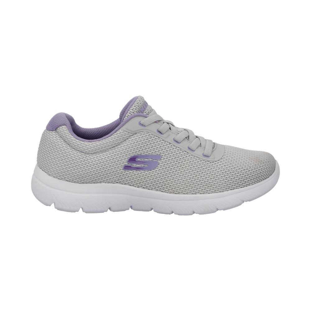 Foto 2 pulgar | Tenis Skechers Mujer Deportivos Ligeros Gris