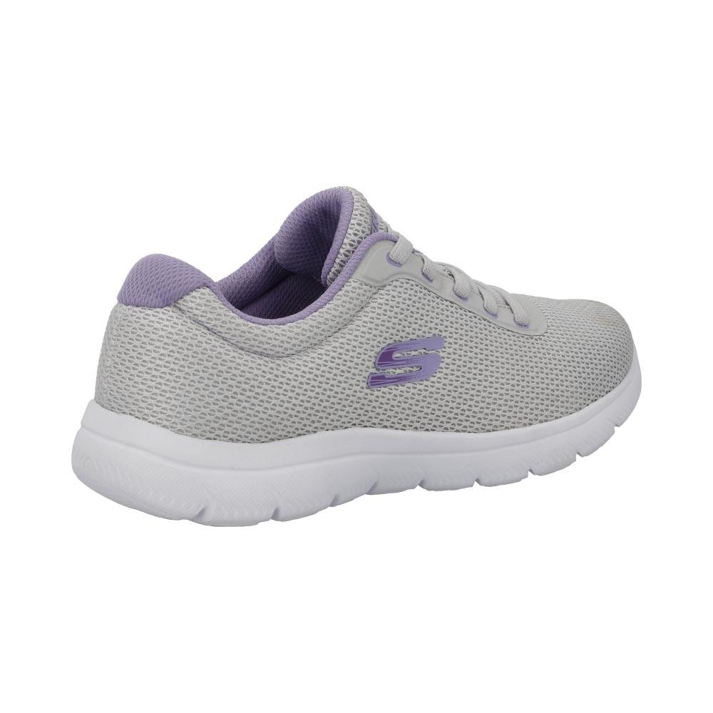 Foto 4 pulgar | Tenis Skechers Mujer Deportivos Ligeros Gris