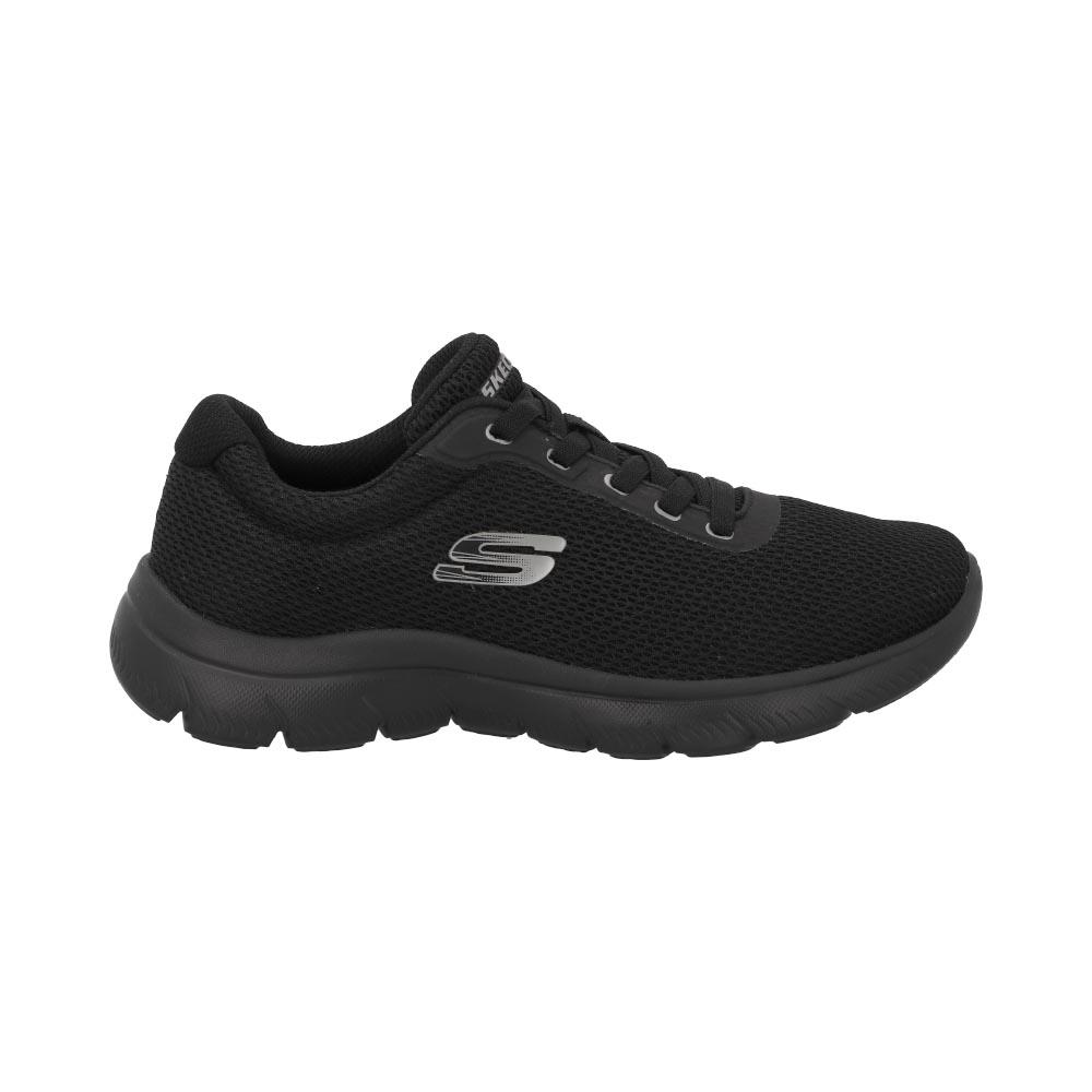 Tenis Skechers Mujer Deportivo Entrenamiento Negro