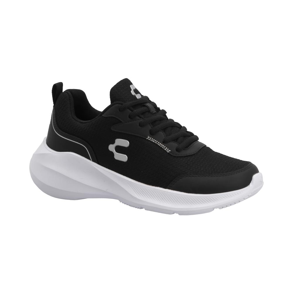 Foto 2 pulgar | Tenis Charly 59886 Originales Para Mujer Textil Suaves Negro Deportivos 22 A 27