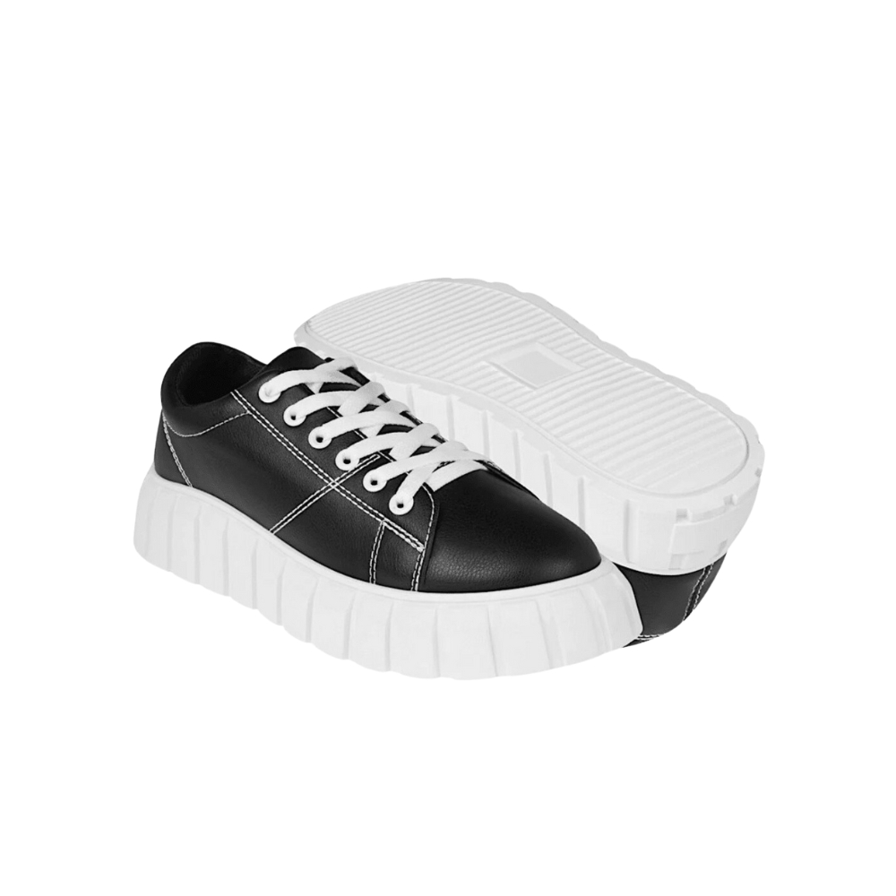 Foto 2 pulgar | Tenis Casual Denali Miland Negro Para Mujer Con Plataforma Transpirable Ligero Cómodo Fashion