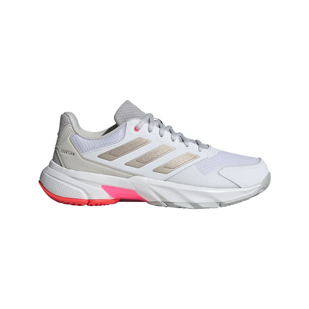 Foto 1 | Tenis Courtjam Control 3 Tenis Adidas Blanco para Mujer