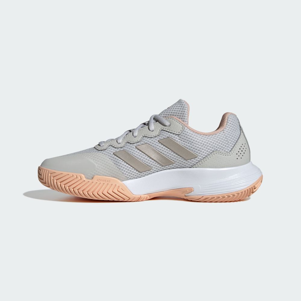 Foto 4 pulgar | Tenis Gamecourt 2.0 para Tenis Adidas Gris para Mujer