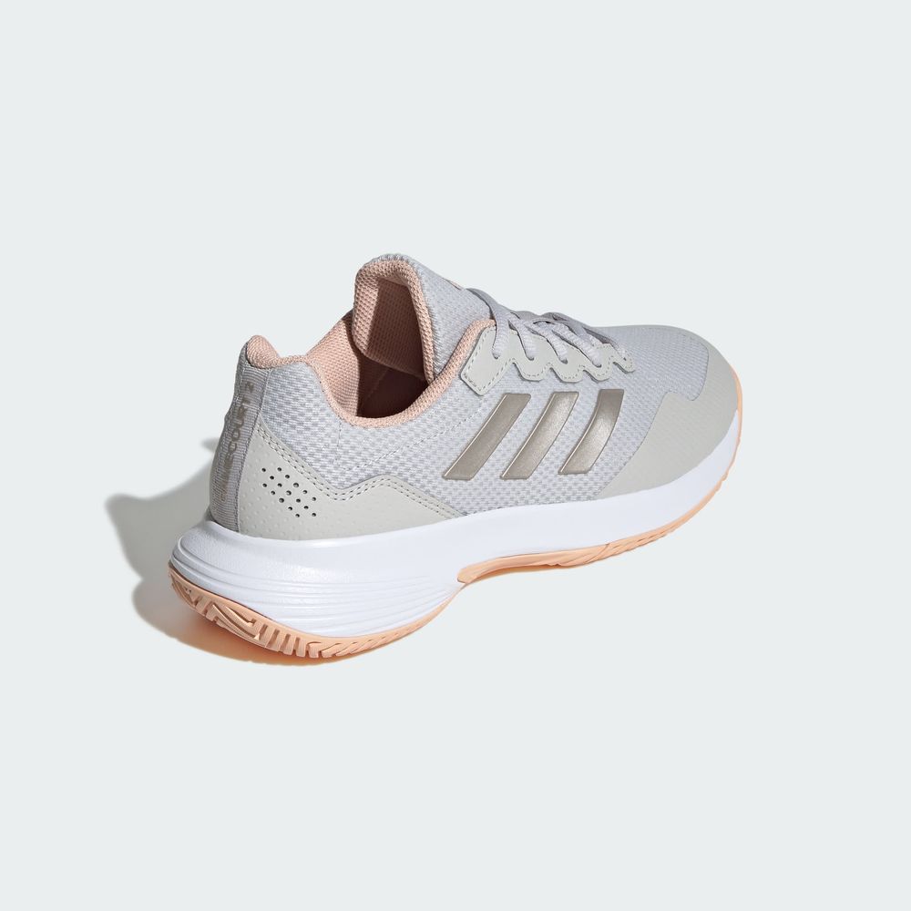 Foto 7 | Tenis Gamecourt 2.0 para Tenis Adidas Gris para Mujer