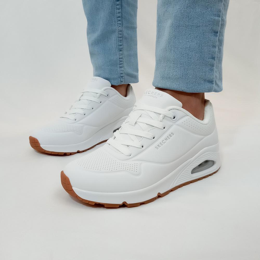 Foto 2 | Tenis Skechers Para Mujer 73690 Blanco [ske341] Blanco