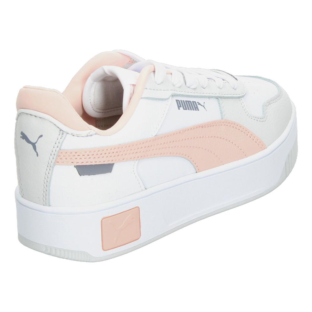 Foto 5 pulgar | Tenis Puma Carina Street Blanco Con Plataforma Dama Mujer Rosa