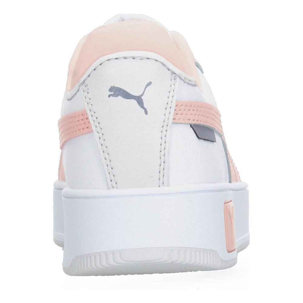 Foto 9 pulgar | Tenis Puma Carina Street Blanco Con Plataforma Dama Mujer Rosa