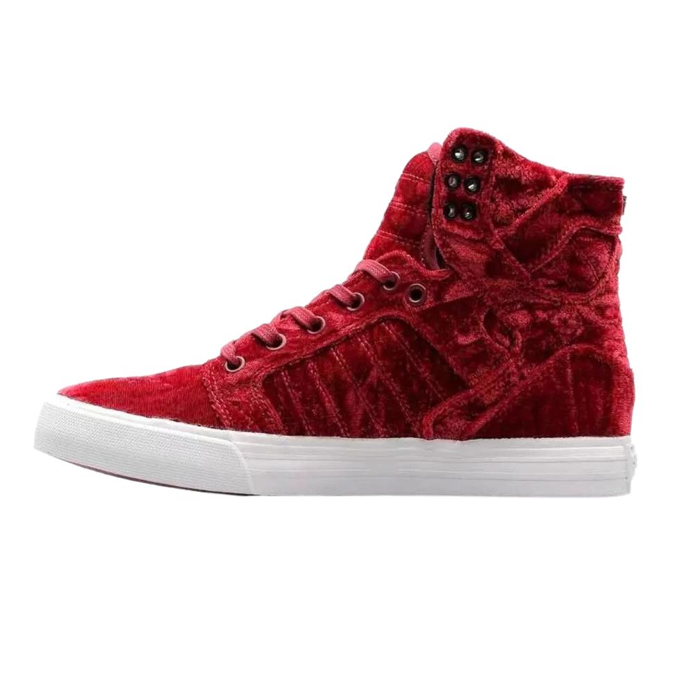 Tenis Supra Skytop Mujer Bota Sport Rojo