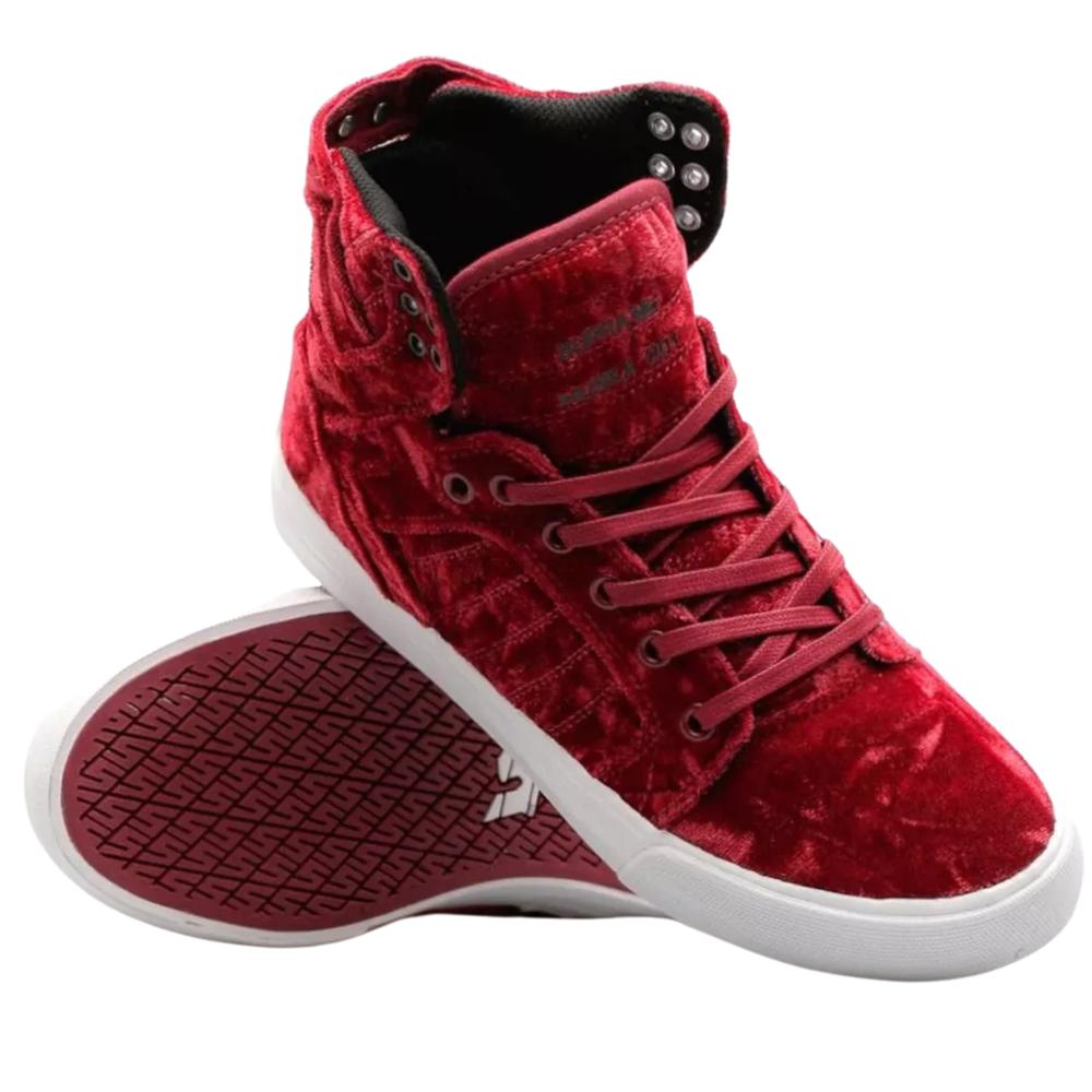 Foto 5 pulgar | Tenis Supra Skytop Mujer Bota Sport Rojo