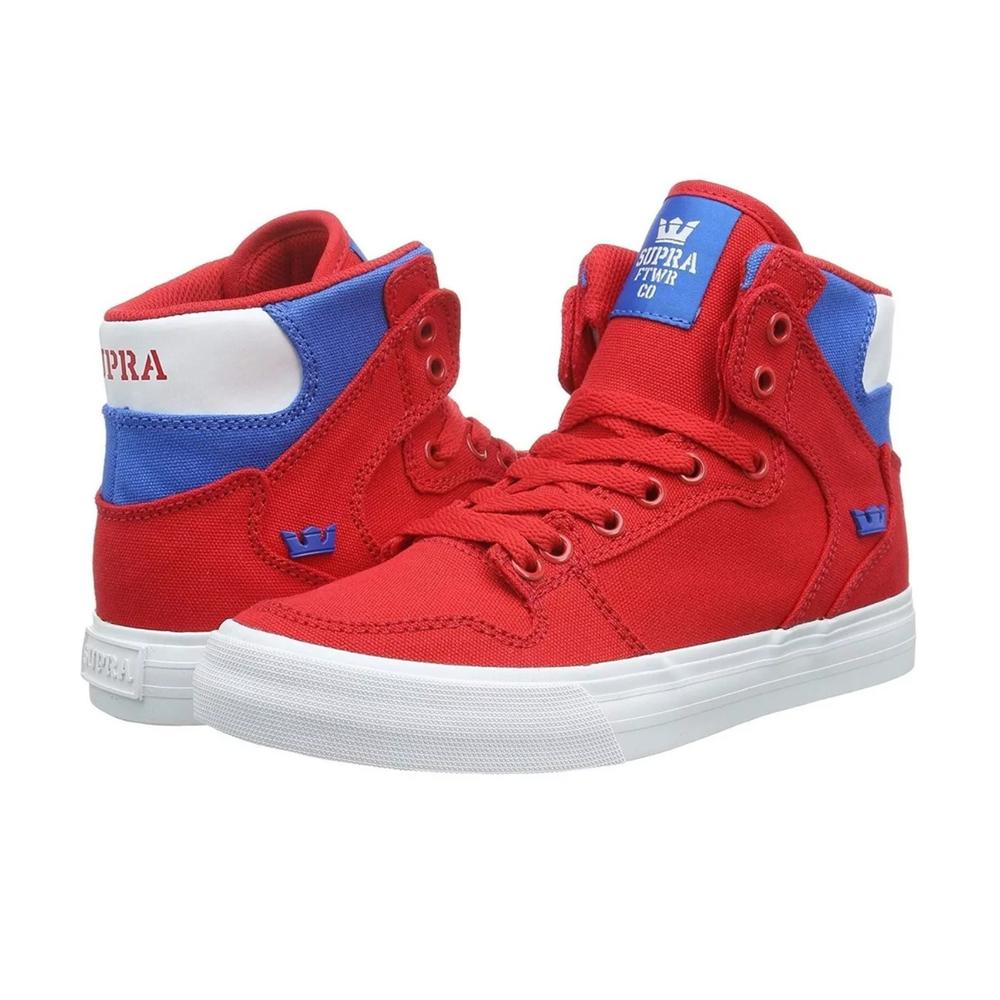 Foto 2 | Tenis Supra Vaider D Mujer Rojo Deportivos Rojo