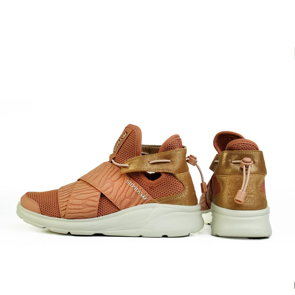 Foto 3 | Tenis Supra Wmns Anevay Mujer Comodos Sport Naranja