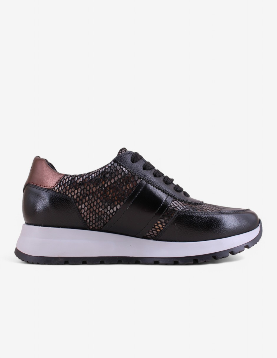 Foto 2 | Tenis de Piel Manet con Plataforma