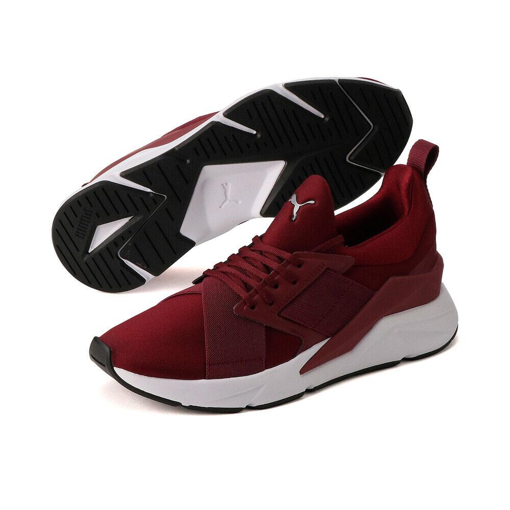 Tenis Mujer Puma Running Ajustables Textiles Comodos Rojo