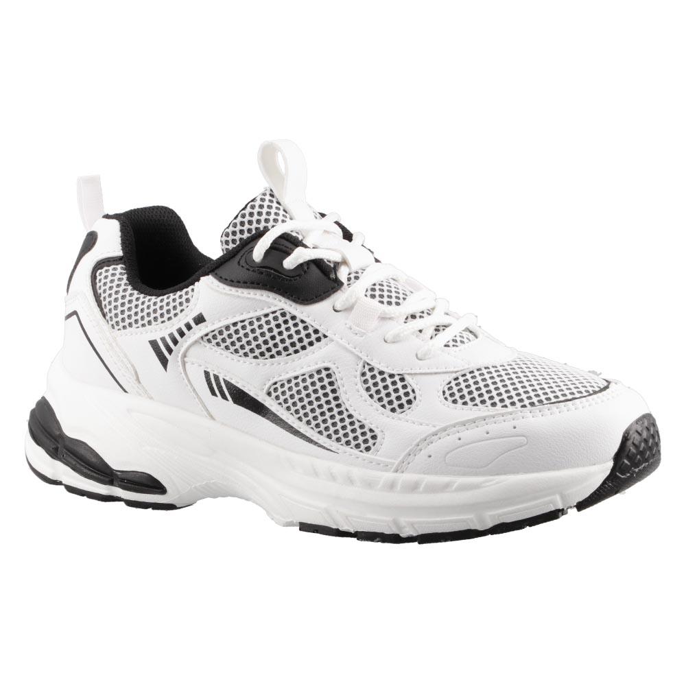 Foto 3 pulgar | Tenis Mujer Ovx Casual Urbano Comodo Agujetas Blanco