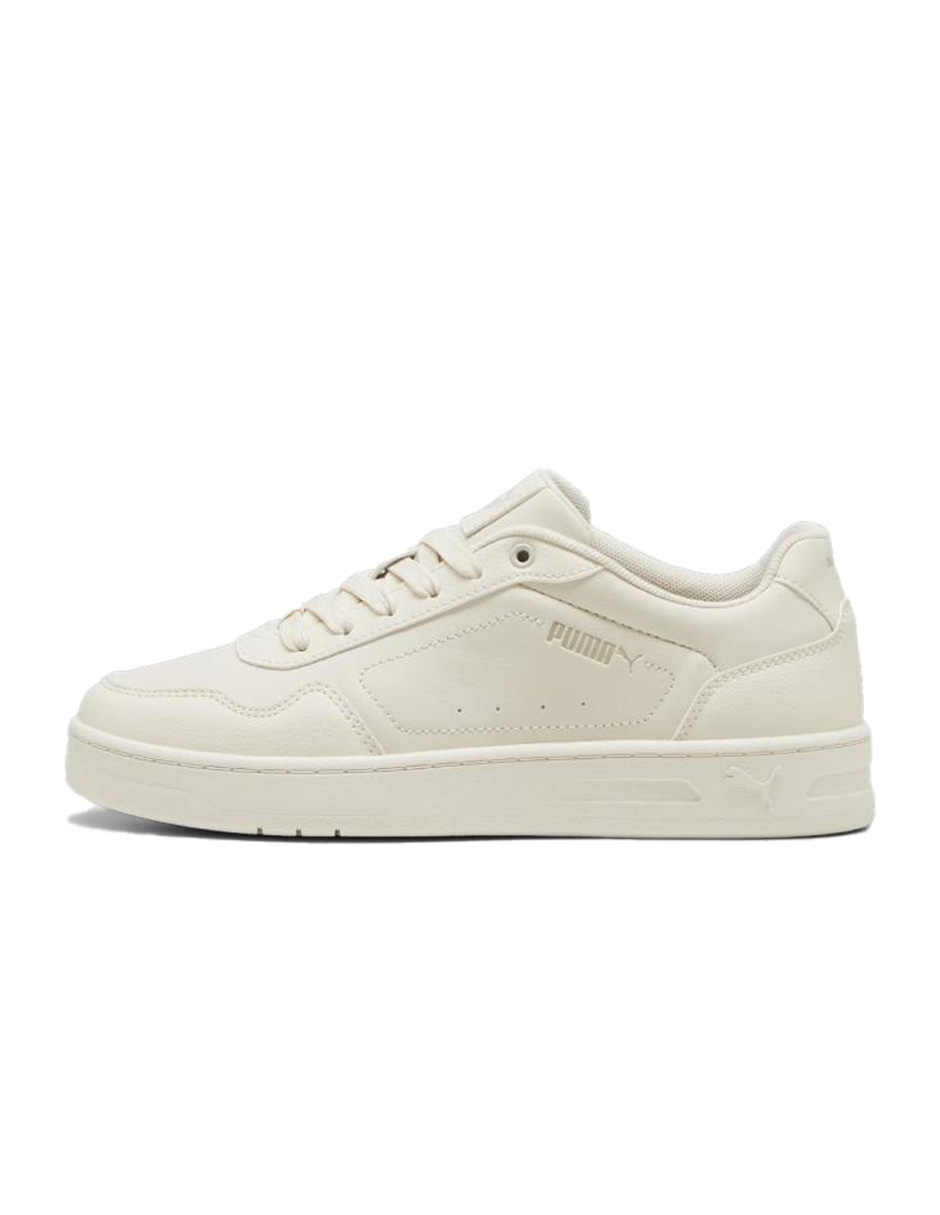 Foto 2 pulgar | Tenis Puma Beige Court Classy para Mujer