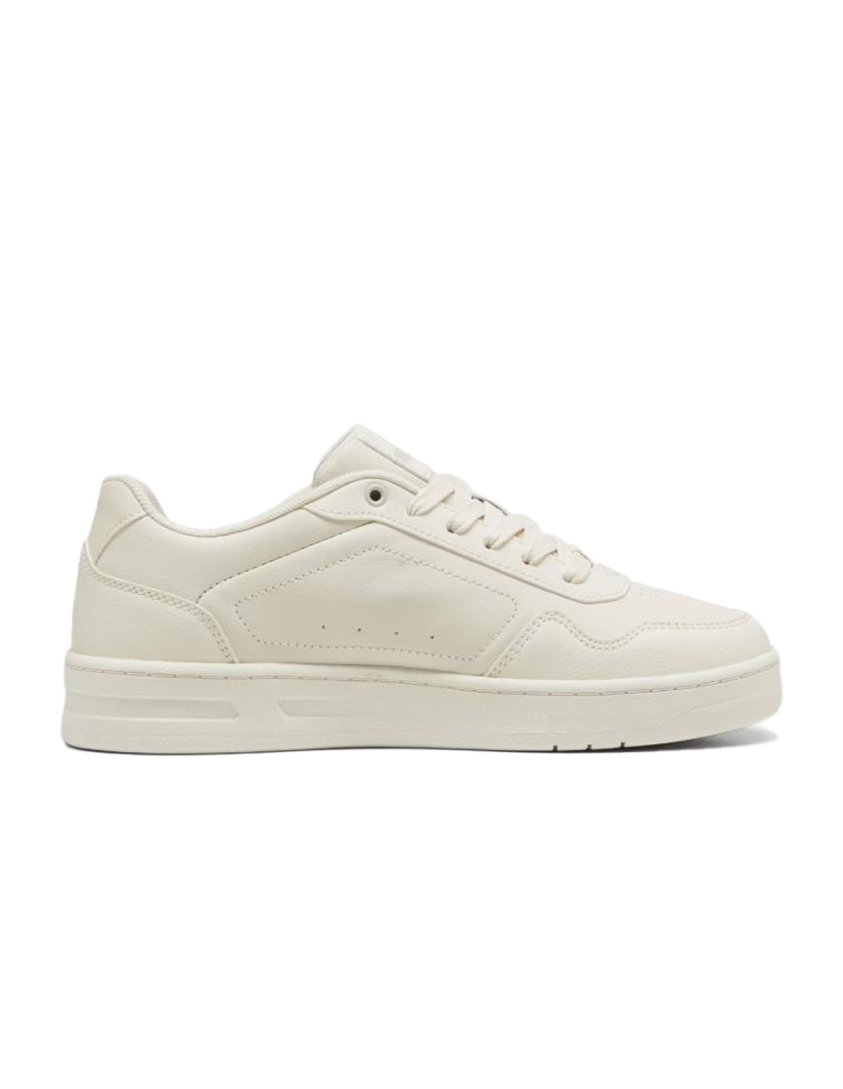 Foto 4 pulgar | Tenis Puma Beige Court Classy para Mujer