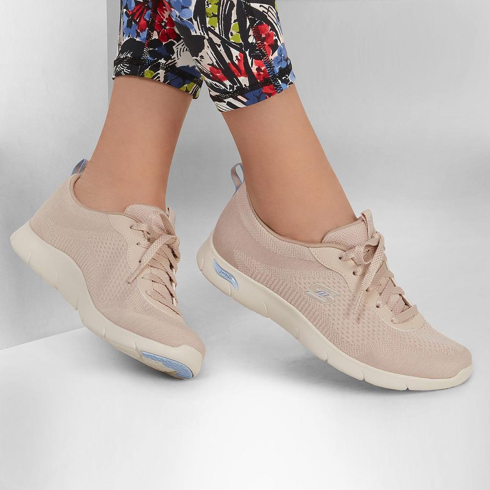 Foto 3 pulgar | Tenis Skechers Sport Beige para Mujer