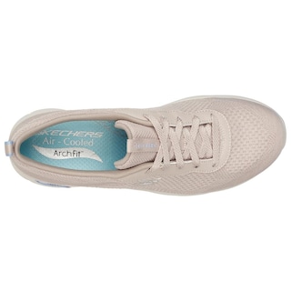 Foto 5 | Tenis Skechers Sport Beige para Mujer