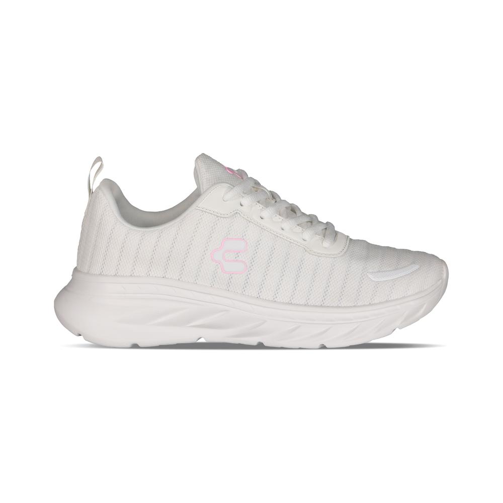Foto 2 pulgar | Tenis Charly Sport Running Textil Blanco para Mujer