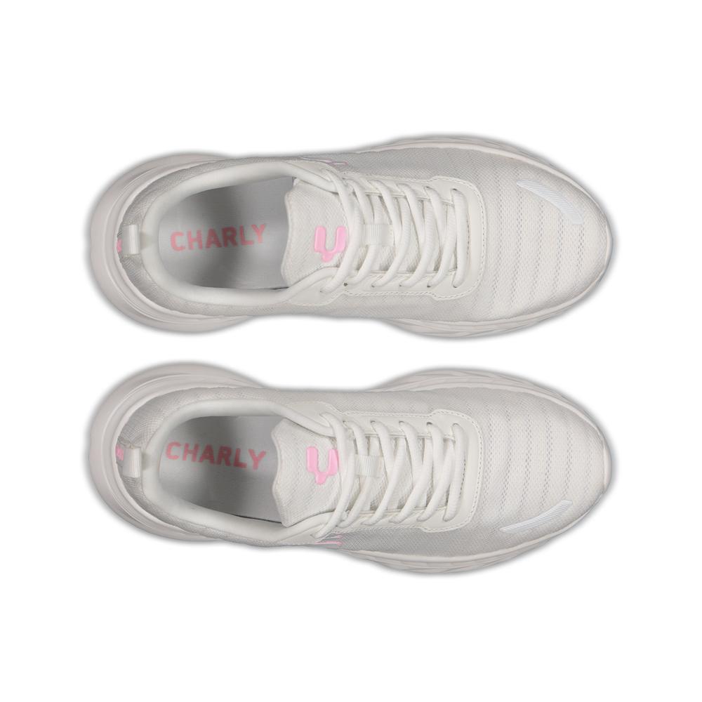 Foto 4 | Tenis Charly Sport Running Textil Blanco para Mujer