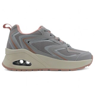 Foto 2 | Tenis Para Entrenamiento Exterior Piel Vegana Color Gris Para Mujer De Rbmove