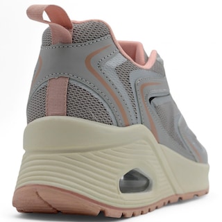 Foto 3 | Tenis Para Entrenamiento Exterior Piel Vegana Color Gris Para Mujer De Rbmove
