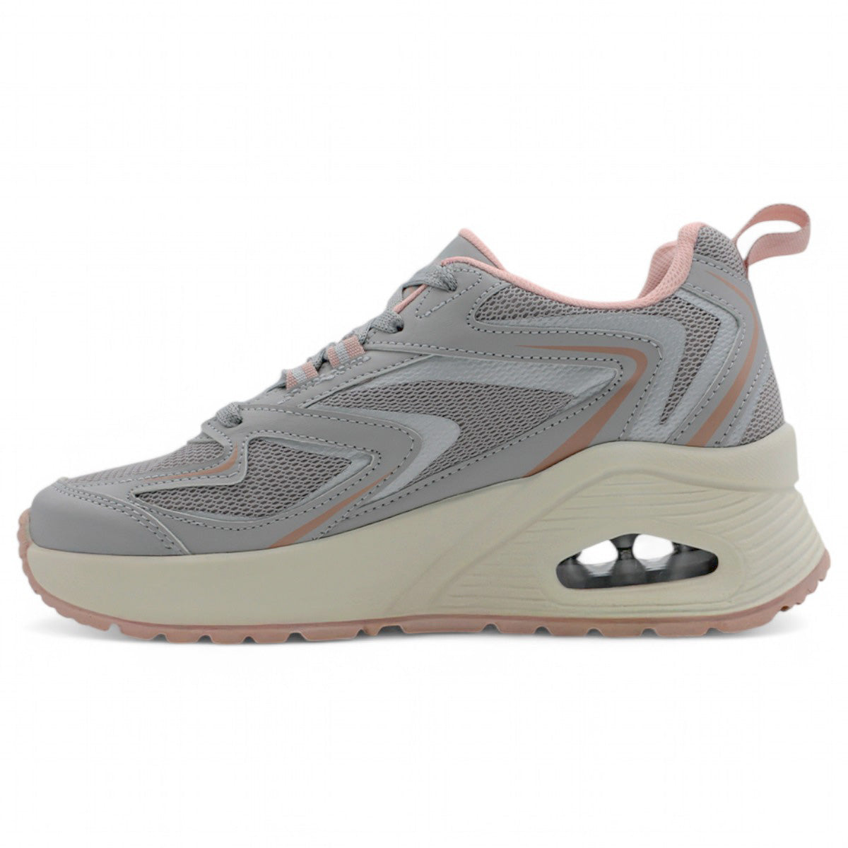 Foto 5 pulgar | Tenis Para Entrenamiento Exterior Piel Vegana Color Gris Para Mujer De Rbmove