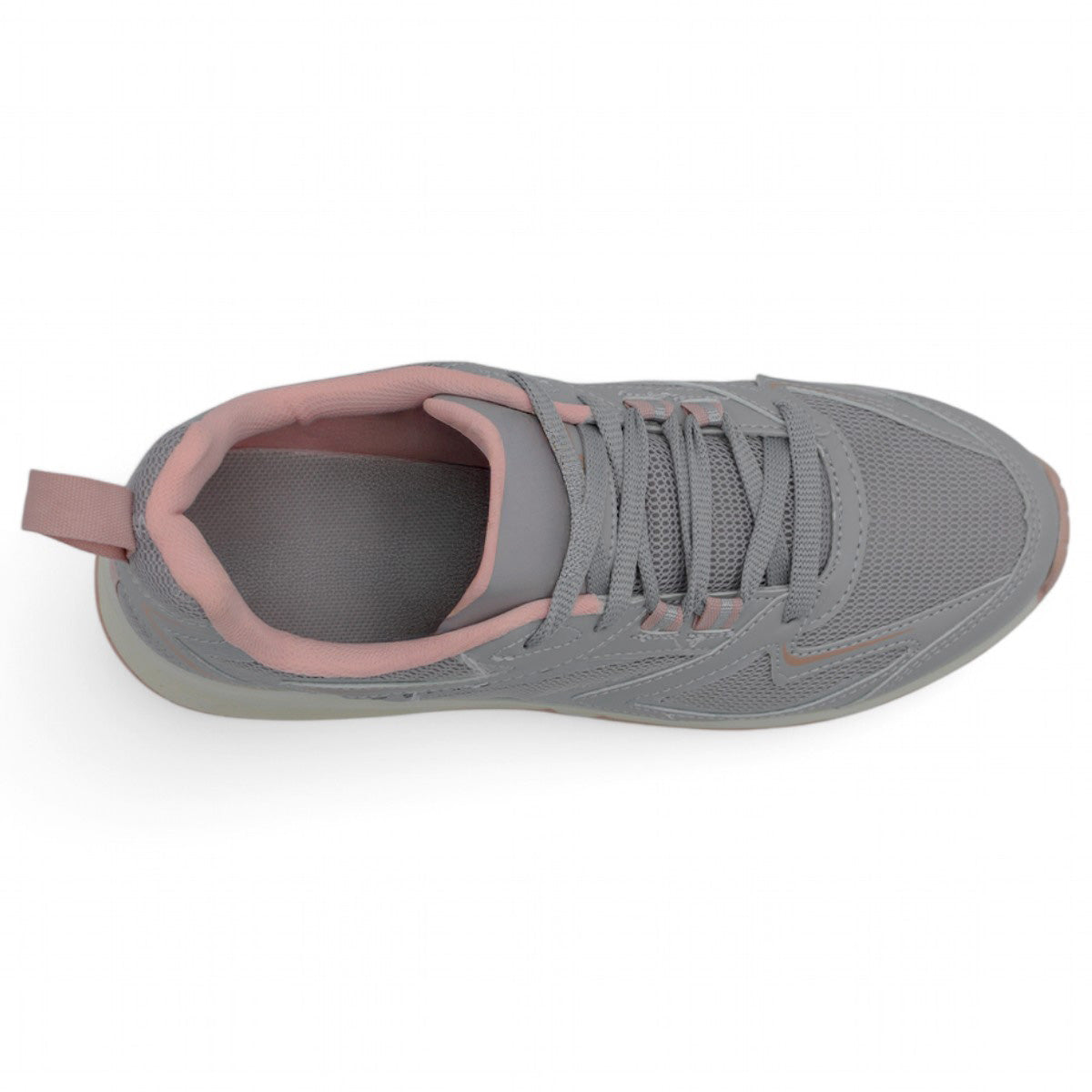 Foto 6 pulgar | Tenis Para Entrenamiento Exterior Piel Vegana Color Gris Para Mujer De Rbmove