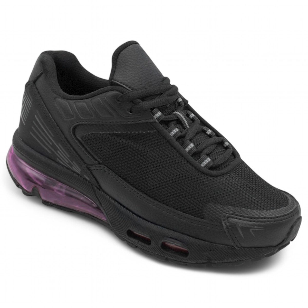 Foto 2 pulgar | Tenis Para Entrenamiento Exterior Piel Vegana Color Negro Para Mujer De Rbmove