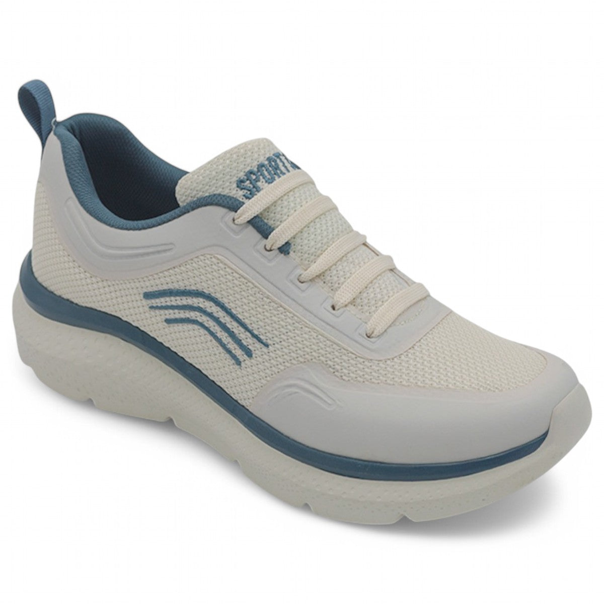 Foto 1 | Tenis Para Entrenamiento Exterior Textil Color Beige  Para Mujer De Rbmove