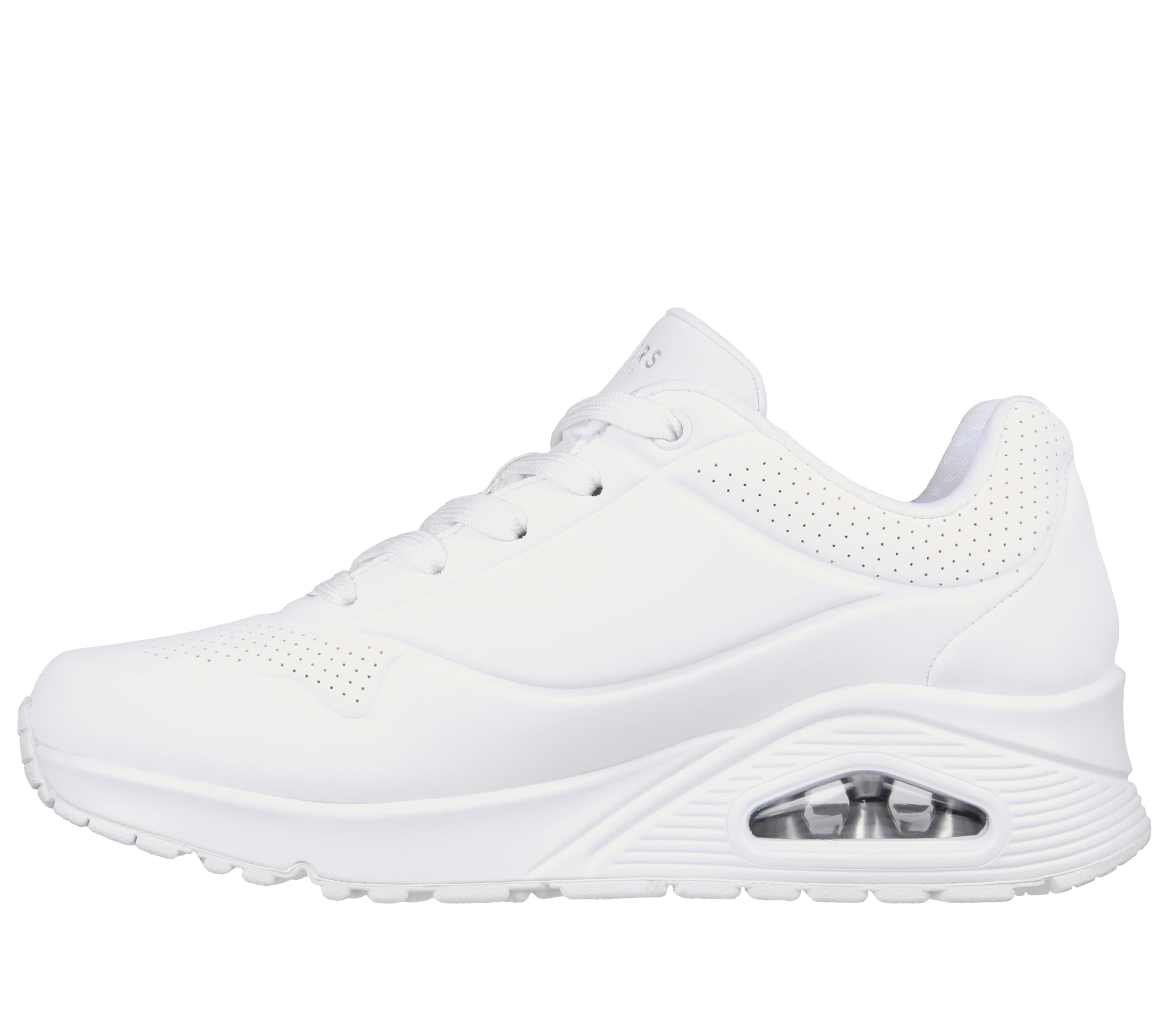 Foto 4 | Tenis Skechers Uno-Stand On Air Blancos para Mujer - Venta Internacional
