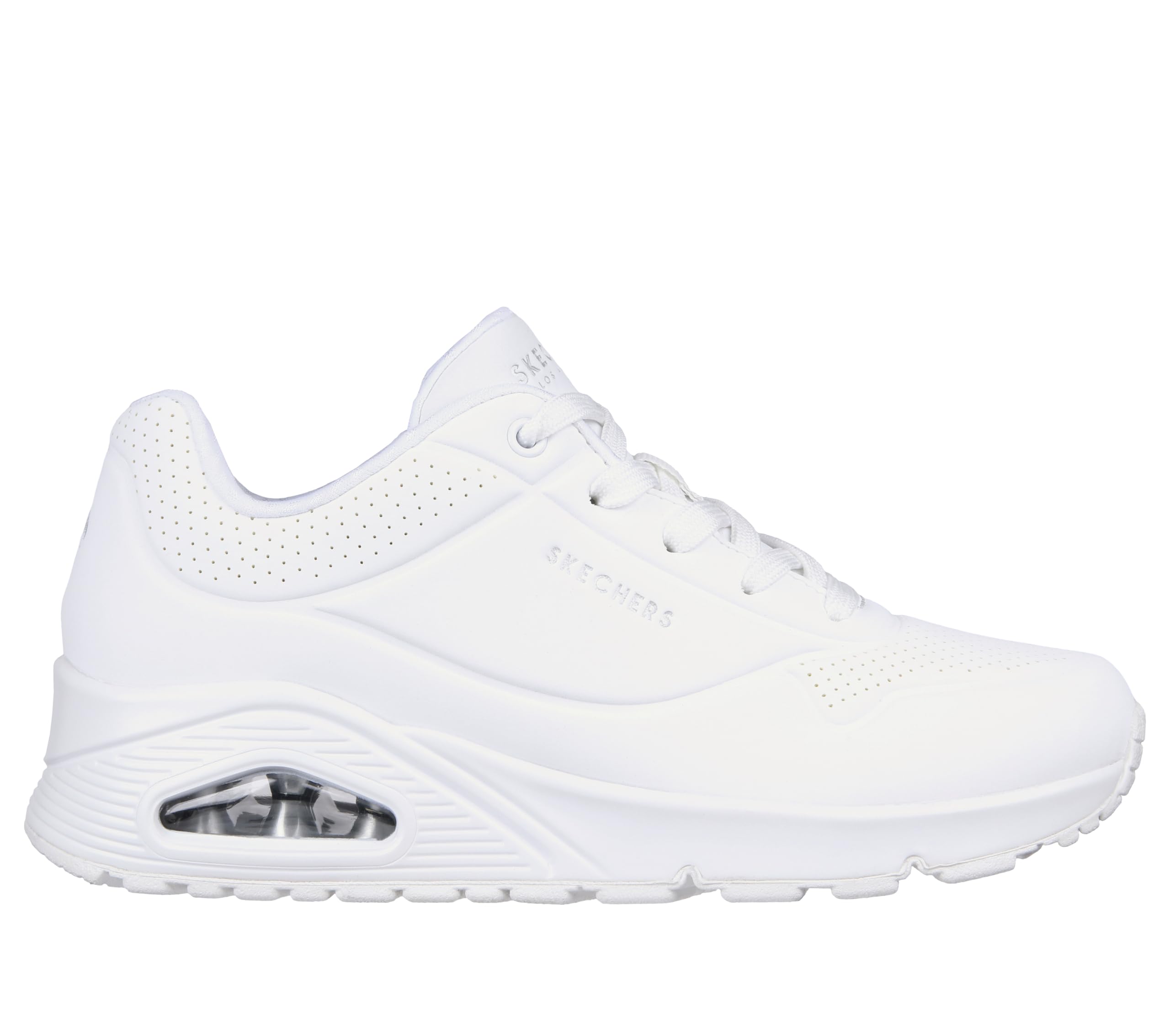 Foto 5 | Tenis Skechers Uno-Stand On Air Blancos para Mujer - Venta Internacional