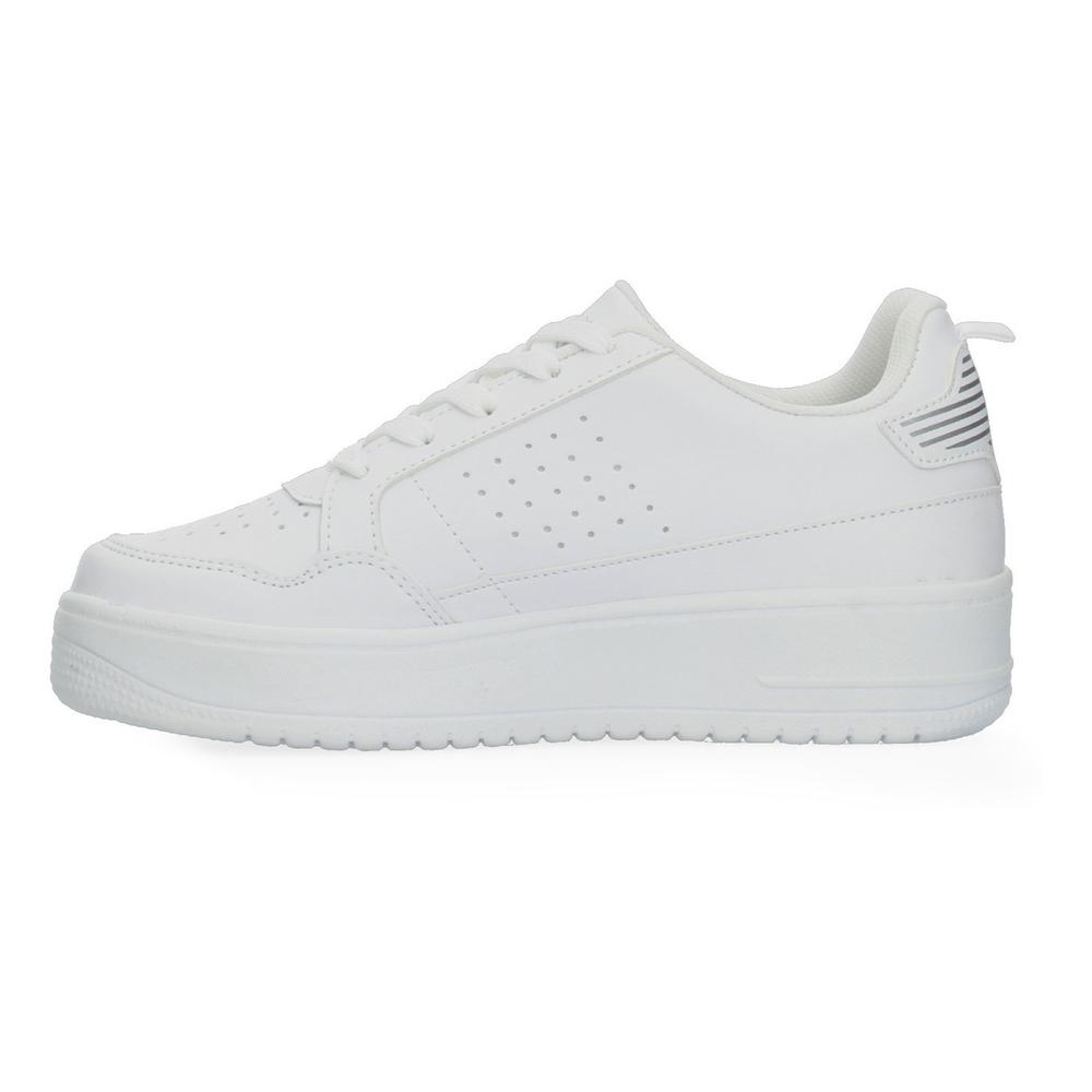 Foto 4 pulgar | Tenis Plataforma Blanco Para Mujer [ozo2833] Blanco