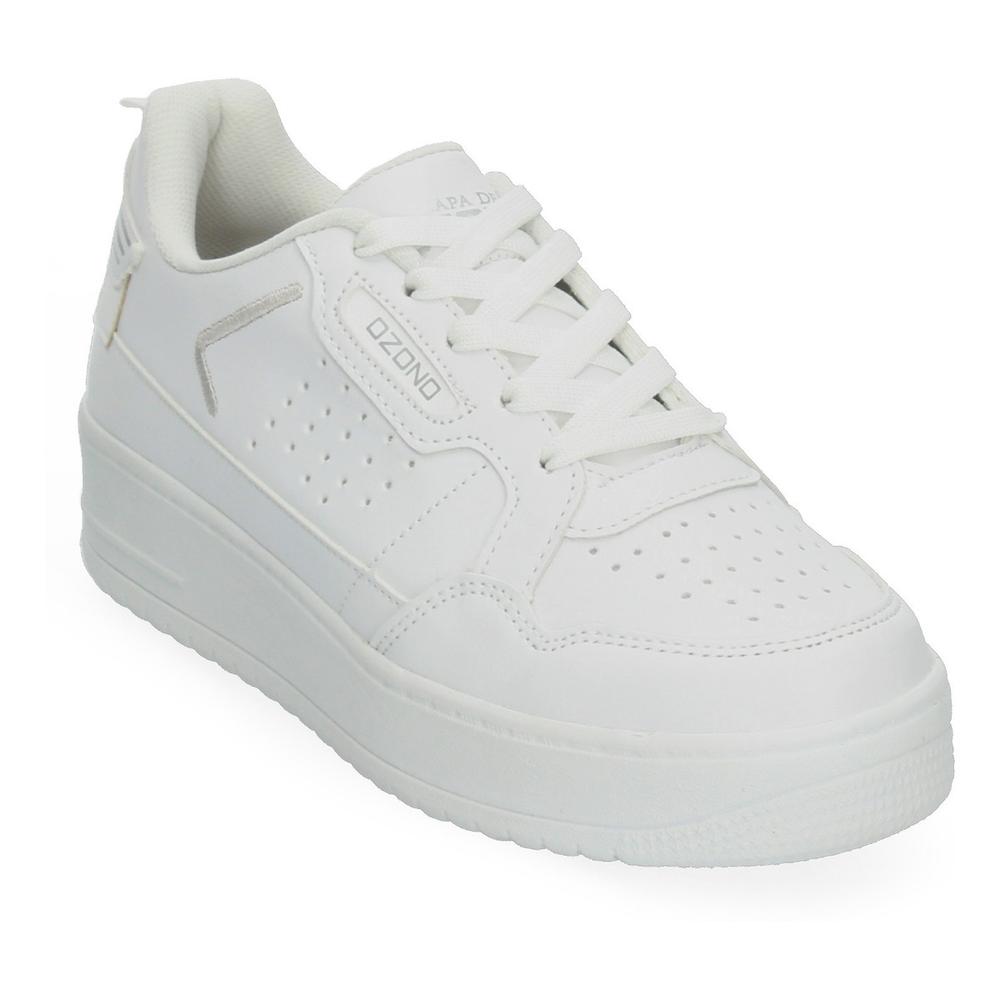 Foto 6 pulgar | Tenis Plataforma Blanco Para Mujer [ozo2833] Blanco