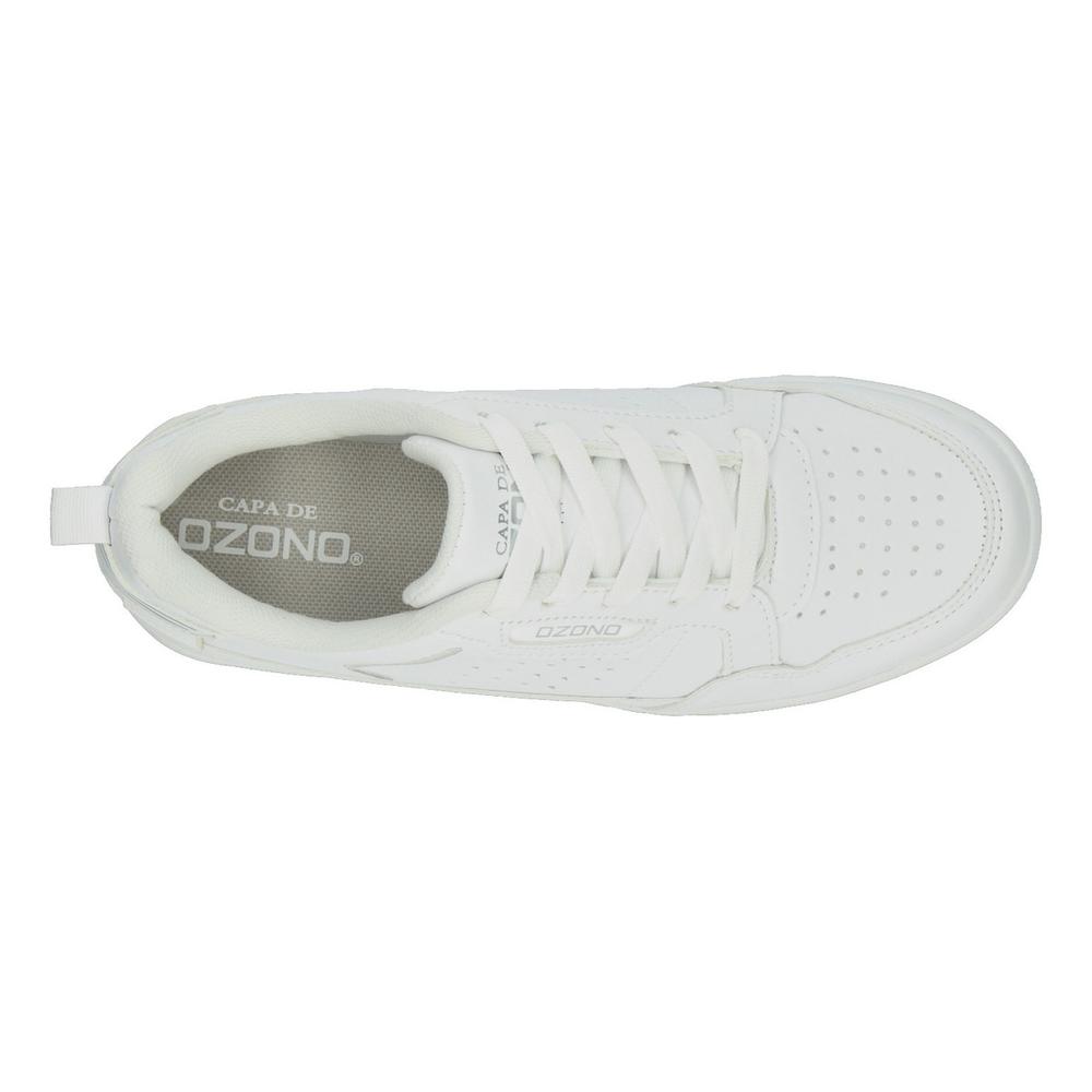 Foto 9 pulgar | Tenis Plataforma Blanco Para Mujer [ozo2833] Blanco