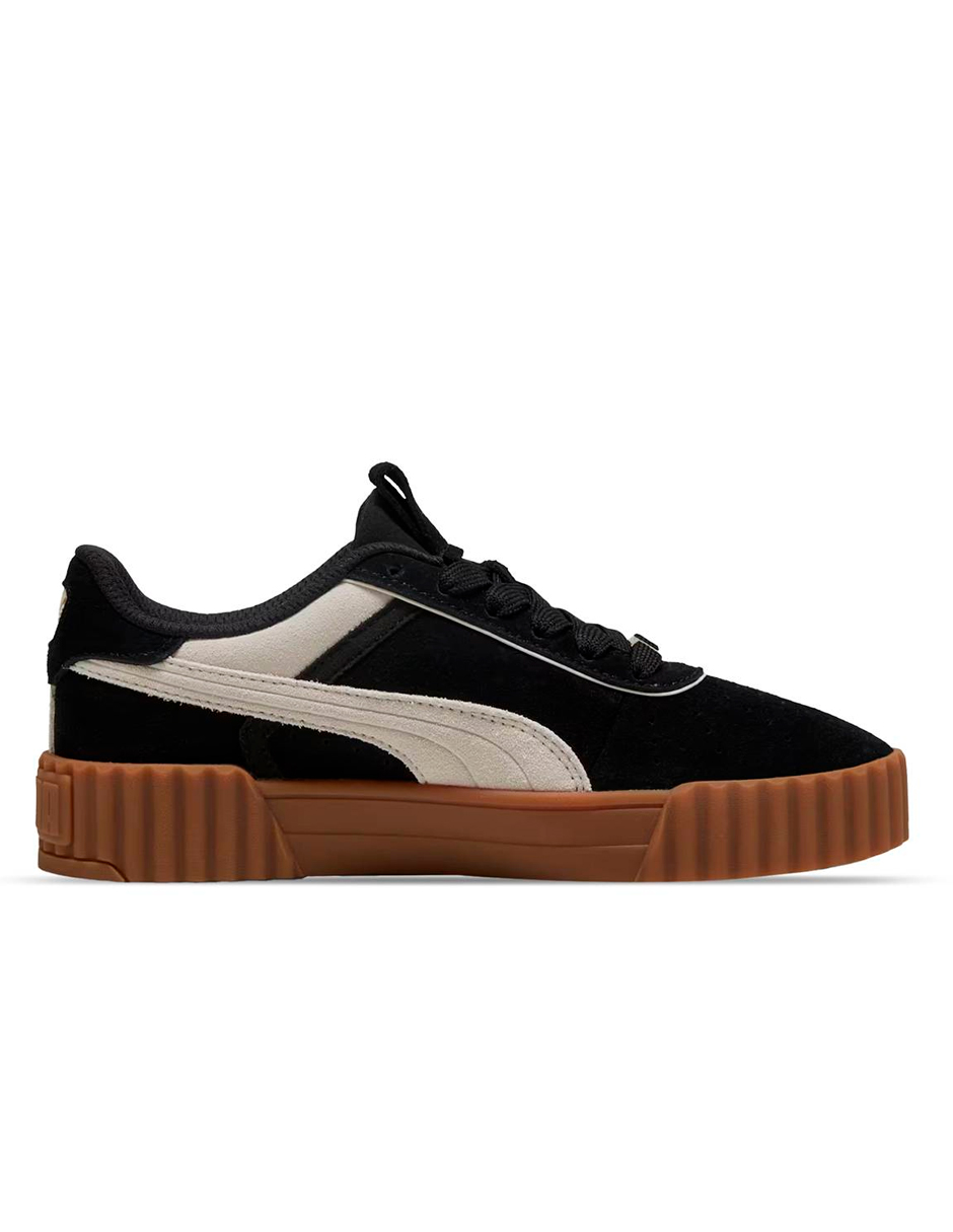 Foto 3 pulgar | Tenis Puma Carina 3.0 Luxe Negros para Mujer