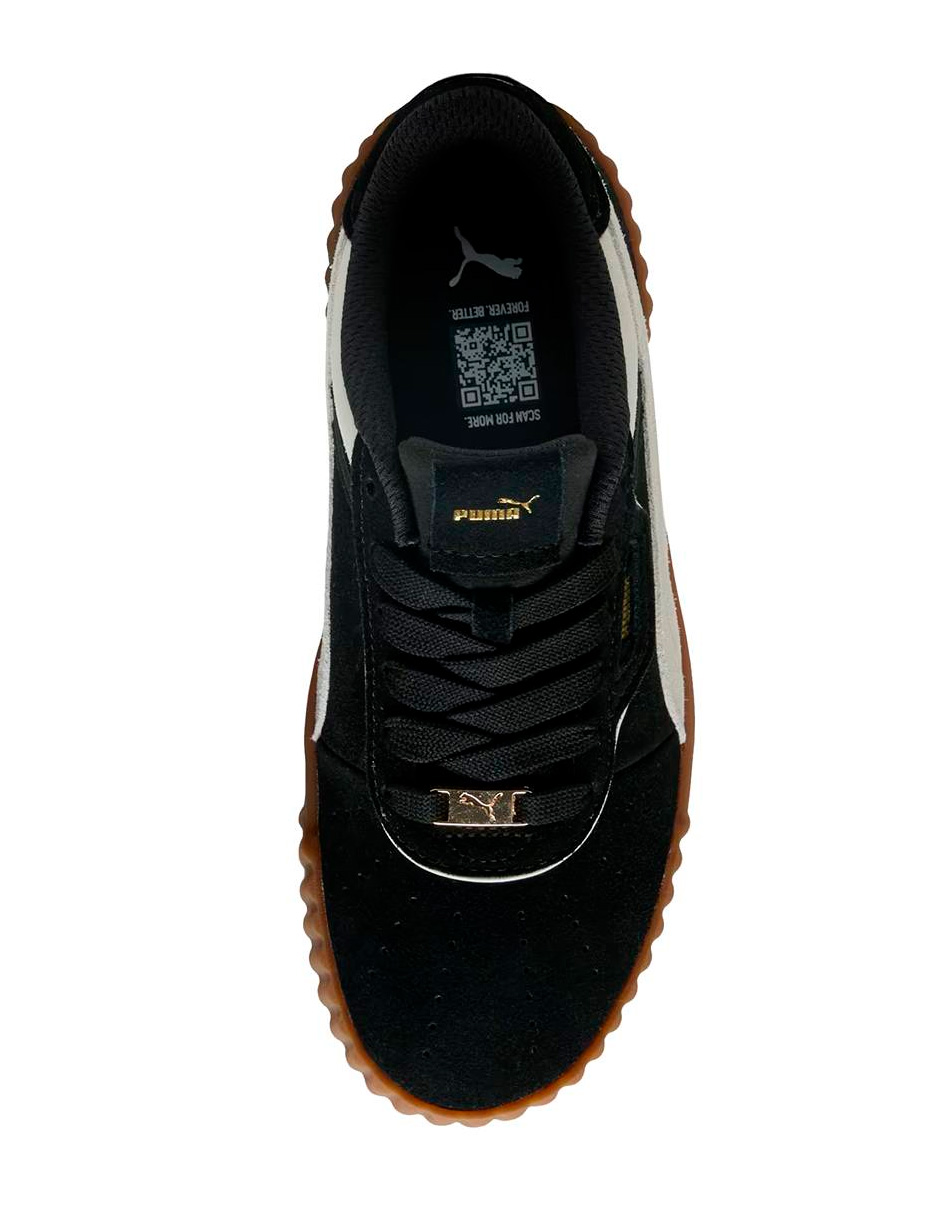 Foto 3 | Tenis Puma Carina 3.0 Luxe Negros para Mujer